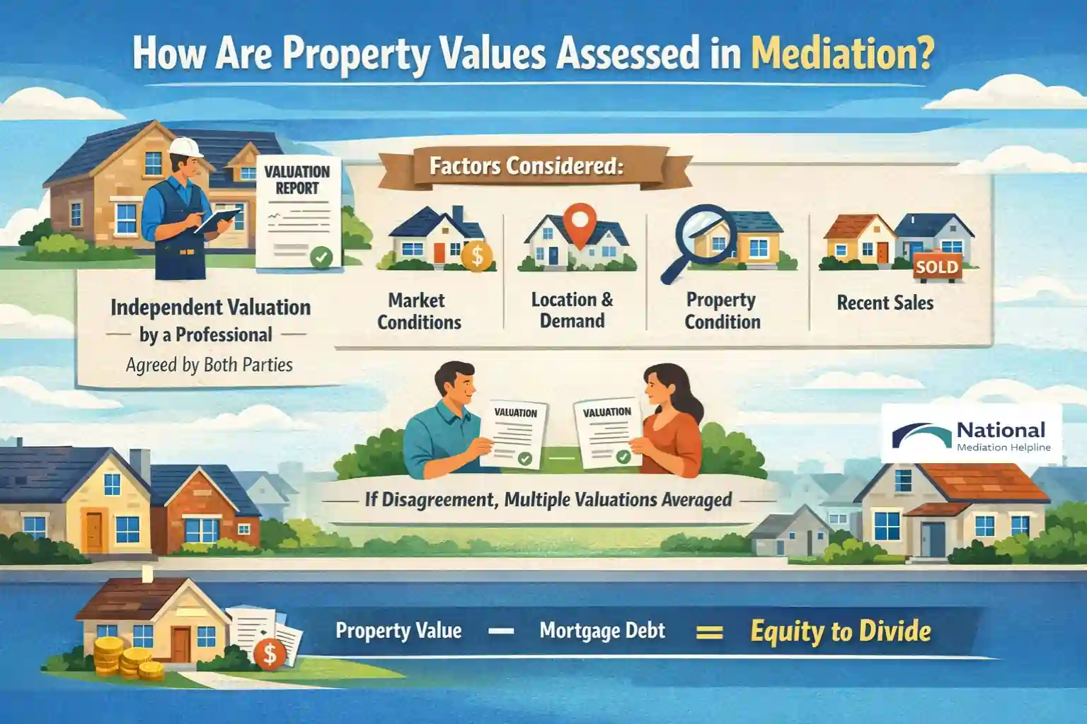 How Are Property Values Assessed in Mediation Bedfordshire?