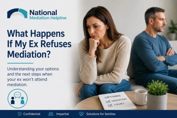 what if my ex refuses mediation Bedfordshire?